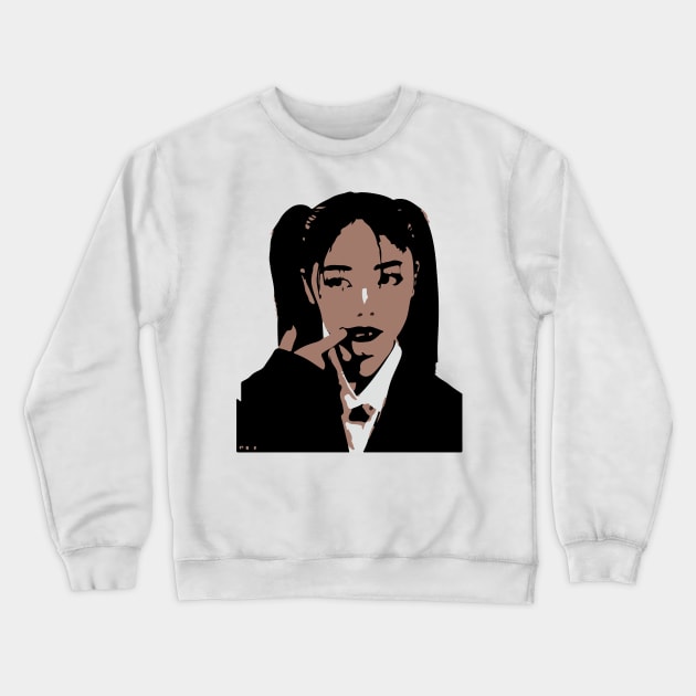 asian girl Crewneck Sweatshirt by vellouz55